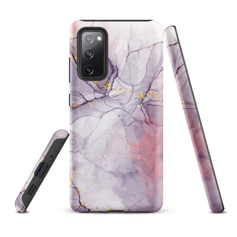 White Liquid Marble - Samsung Tough Case Matte Samsung Galaxy S20 FE - phone cases