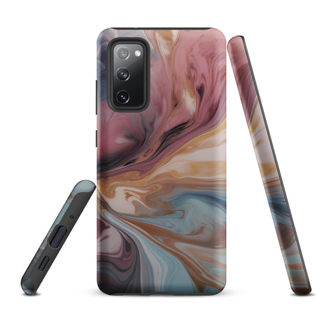 Liquid Colored Marble - Samsung Tough Case Matte Samsung Galaxy S20 FE - phone cases