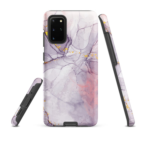 White Liquid Marble - Samsung Tough Case Matte Samsung Galaxy S20 Plus - phone cases