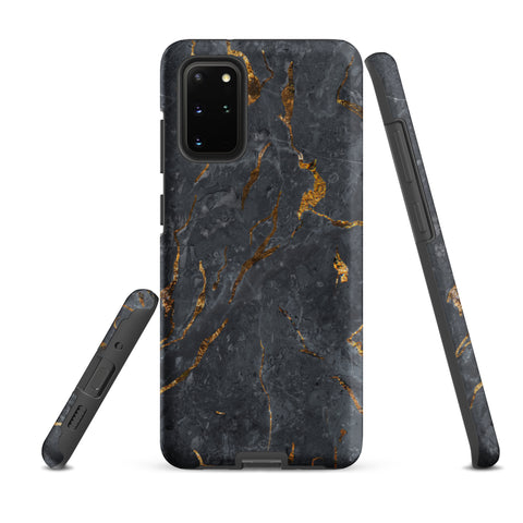 Black Golden Marble - Samsung Tough Case Matte Samsung Galaxy S20 Plus - phone cases