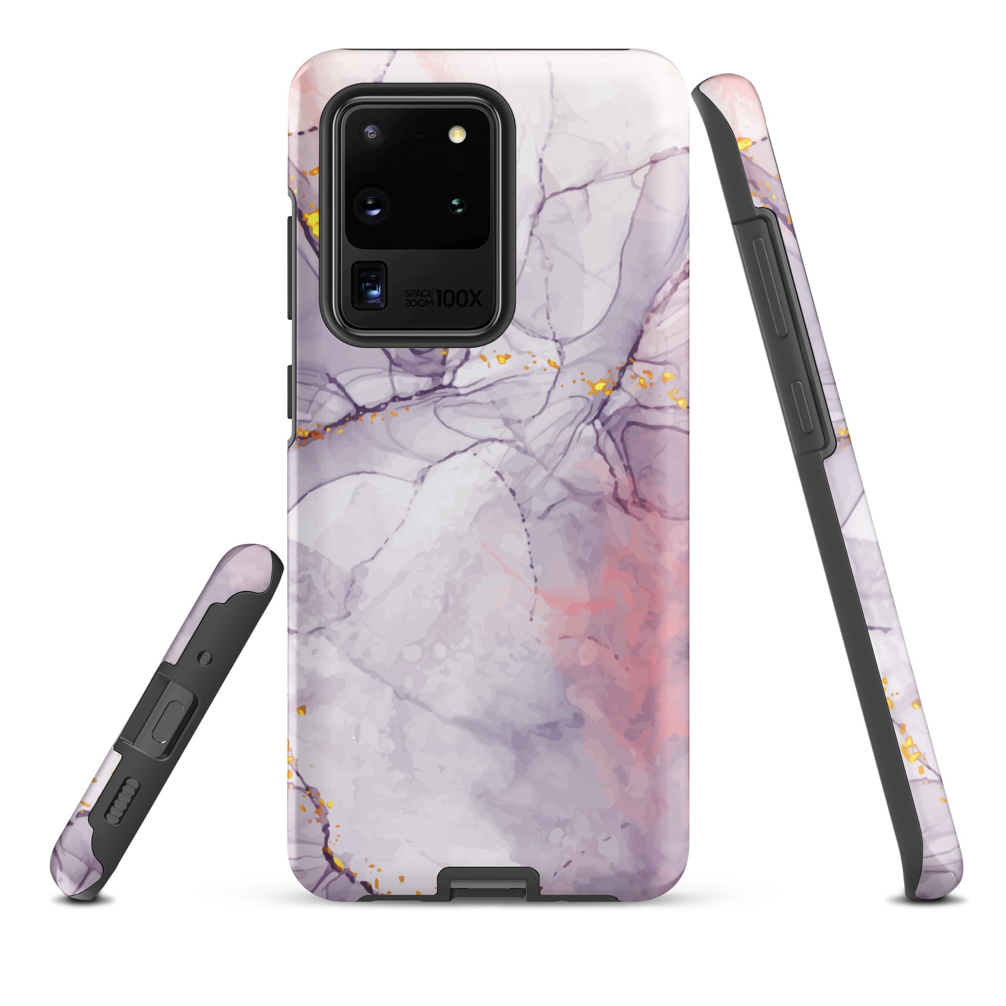 White Liquid Marble - Samsung Tough Case Matte Samsung Galaxy S20 Ultra - phone cases