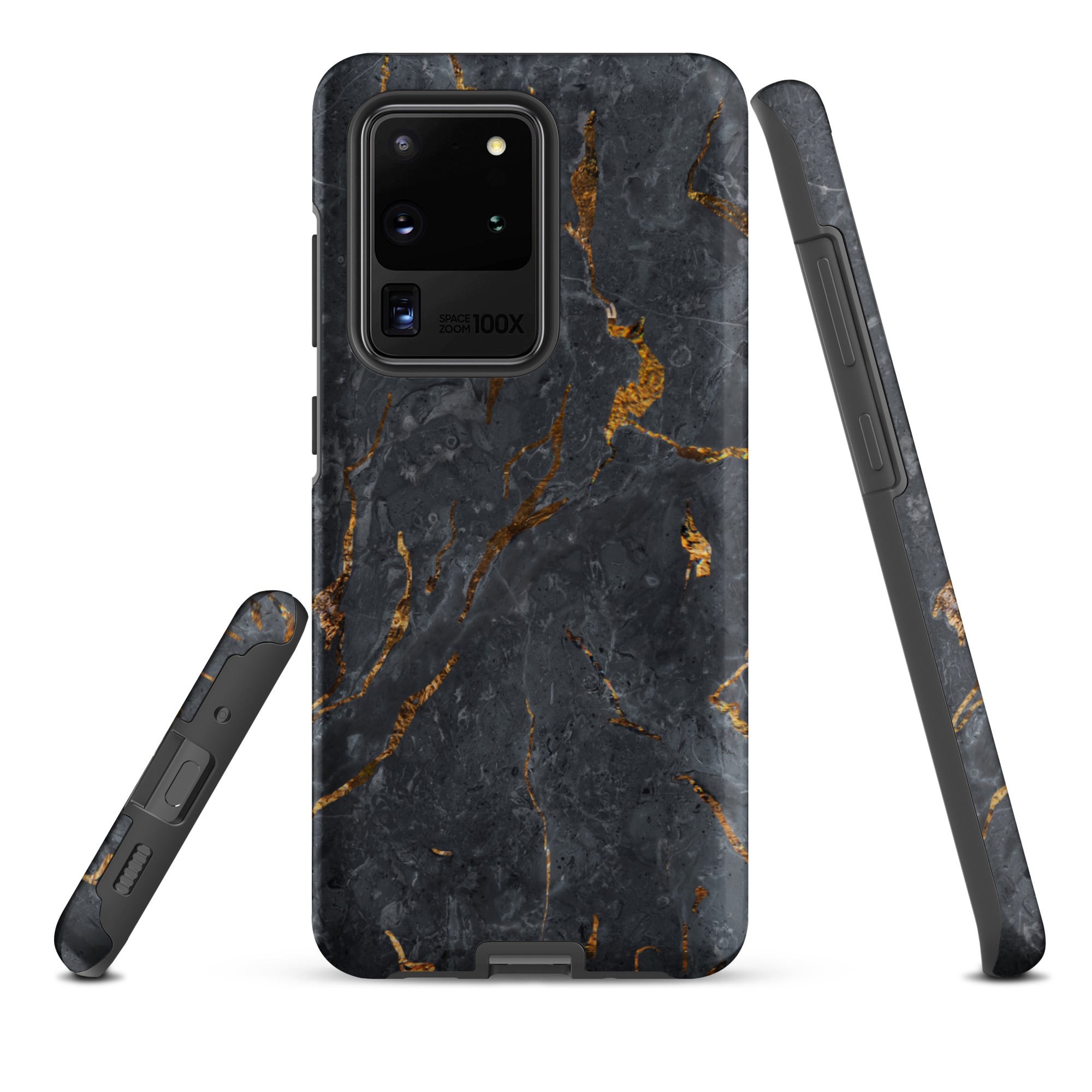 Black Golden Marble - Samsung Tough Case Matte Samsung Galaxy S20 Ultra - phone cases