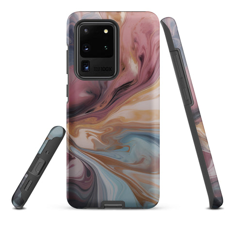 Liquid Colored Marble - Samsung Tough Case Matte Samsung Galaxy S20 Ultra - phone cases