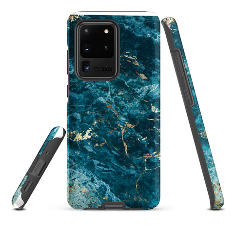 Liquid Blue marble - Samsung Tough Case Matte Samsung Galaxy S20 Ultra - phone cases