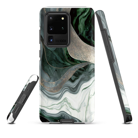 Green Marble - Samsung Tough Case Matte Samsung Galaxy S20 Ultra - phone cases