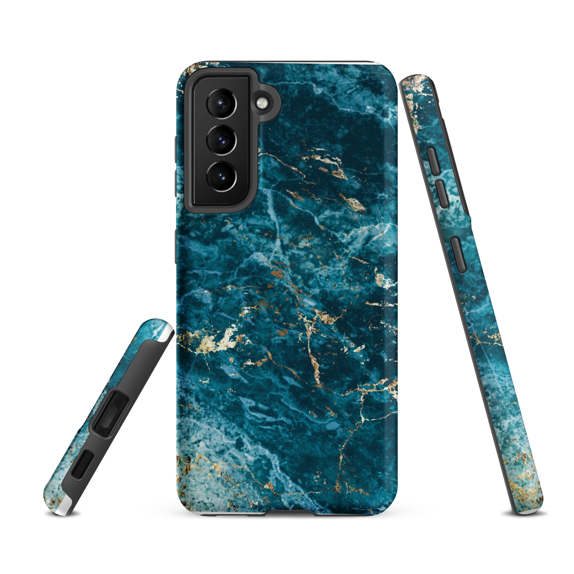 Liquid Blue marble - Samsung Tough Case Matte Samsung Galaxy S21 FE - phone cases