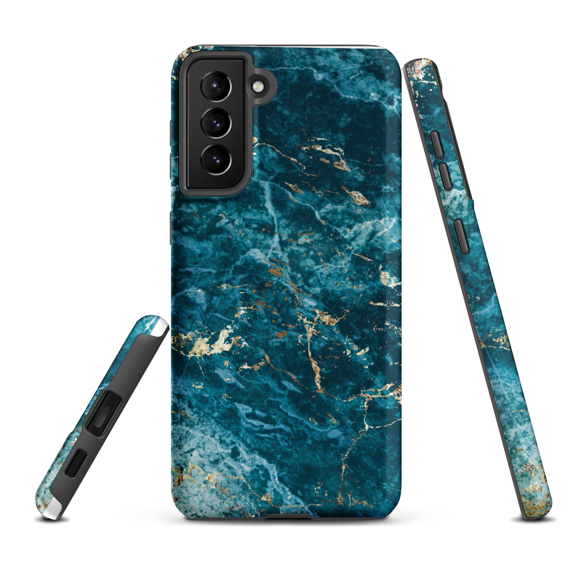 Liquid Blue marble - Samsung Tough Case Matte Samsung Galaxy S21 Plus - phone cases