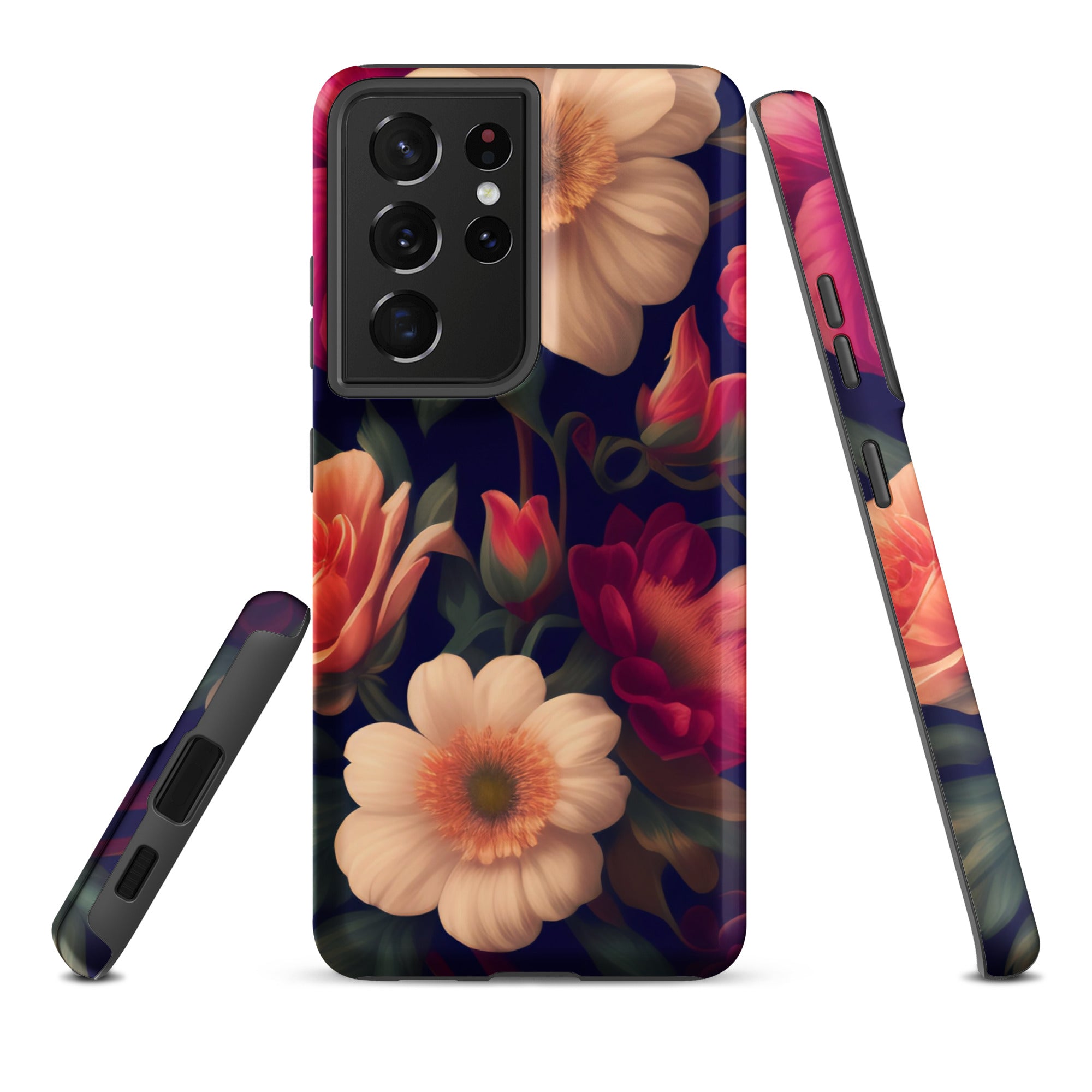 Floral - Samsung Tough Case Matte Samsung Galaxy S21 Ultra - phone cases