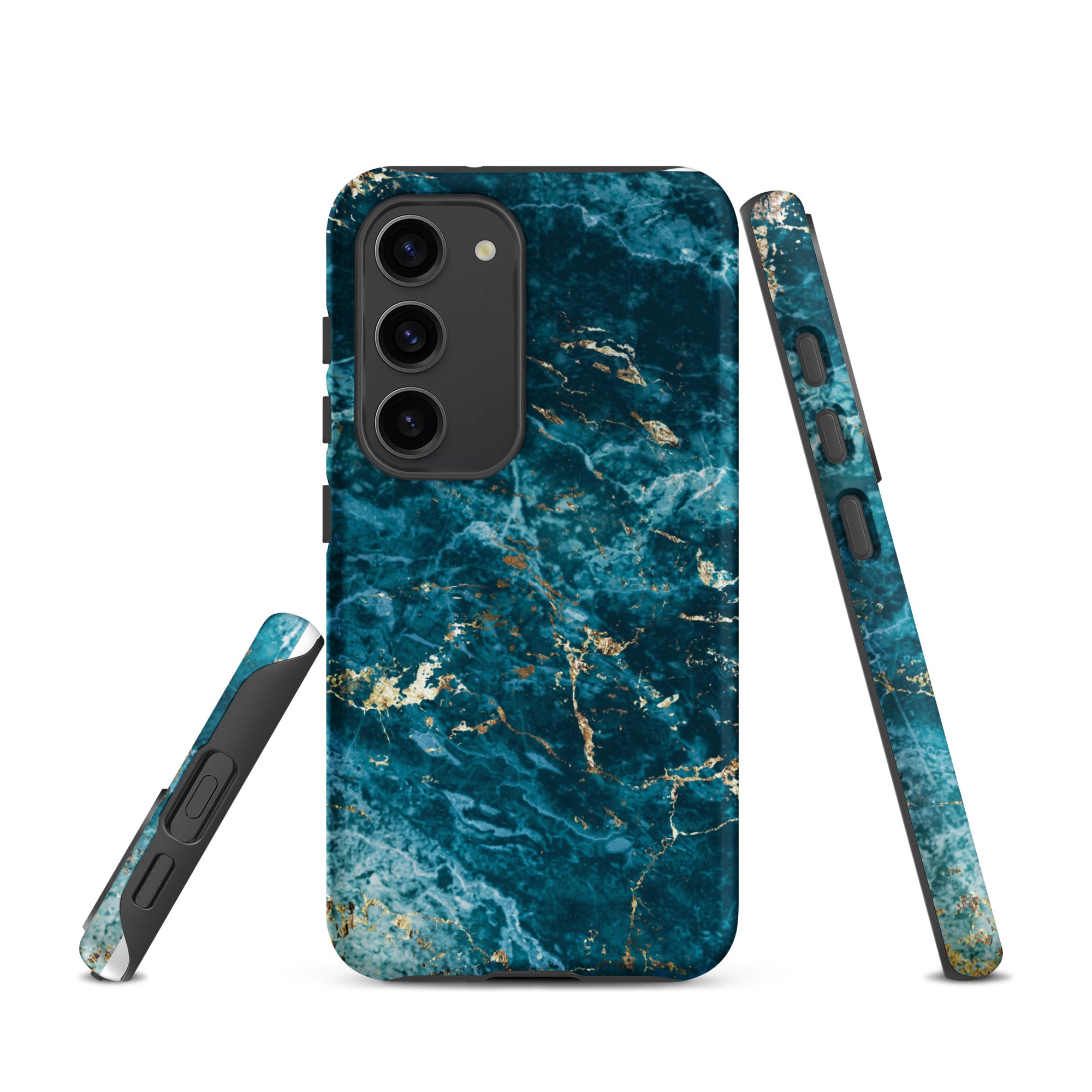 Liquid Blue marble - Samsung Tough Case Matte Samsung Galaxy S23 - phone cases