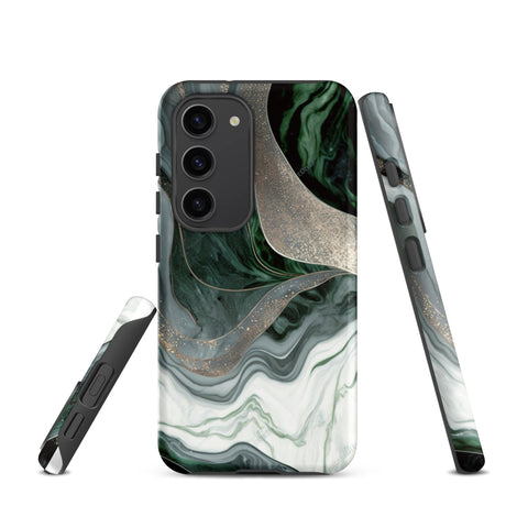 Green Marble - Samsung Tough Case Matte Samsung Galaxy S23 - phone cases