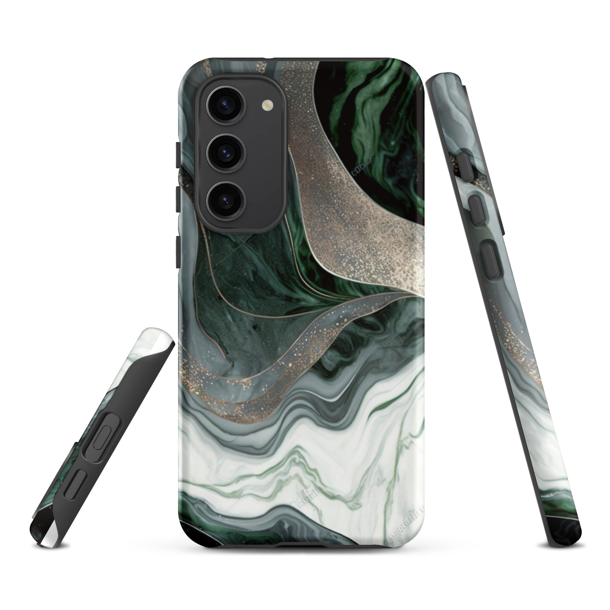 Green Marble - Samsung Tough Case Matte Samsung Galaxy S23 Plus - phone cases